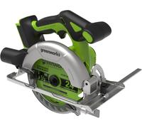 Greenworks 24V brushless Cordless Circular Saw, 165 mm, 5,000 RPM, 20 mm Blade, Adjustable Cutting Depth 45°/90°, LED Light, Without Battery and Charger