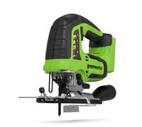 Greenworks GD24JS Cordless Jigsaw, 3000spm, Adjustable Base up to 45°, Vacuum Attachment WITHOUT 24V Battery & Charger, 3 Year Guarantee