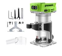 Greenworks 24V Compact Cordless Wood Router, 5 Variable Speed, 30000 RPM, Lightweight, Tool Only