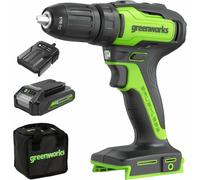 Greenworks 24V Cordless Brushless 35NM Drill Driver Kit