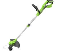 Greenworks 24V Cordless Strimmer for Small to Medium Gardens, 30cm Cutting Width, Autofeed 1.65mm Nylon Line, WITHOUT Battery & Charger, 3 Year Guarantee G24LT30