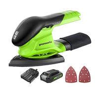 Greenworks 24V Finishing Mouse Sander 11,000 OPM Cordless with 2Ah Battery and Charger