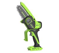 Greenworks 24V Mini Chainsaw Cordless 4in (10cm), Brushless Battery Chainsaw with Auto-Oil System, 7.8m/s Cutting Speed, Electric Saw for Tree Branches, Tool only