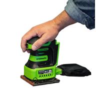 Greenworks 24V Palm Sander 1/4 Sheet with Vacuum Adaptor (Bare Unit)