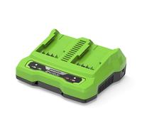 Greenworks TOOLS Battery Charger G24X2UC2 24V Twin Port 2A (48W)