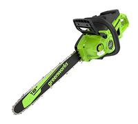 Greenworks 40V 18" Brushless Cordless Chainsaw (Great for Tree Felling, Limbing, Pruning, and Firewood / 75+ Compatible Tools), Tool Only