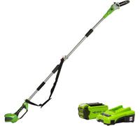 Greenworks 40V 20cm Pole Bar including Battery and Charger Green