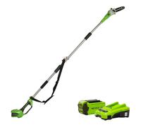 Greenworks 40V 20cm Pole Bar including Battery & Charger Green Greenworks Green
