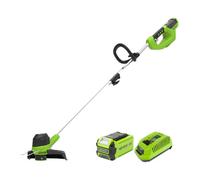 Greenworks G40LT 40v Cordless Grass Trimmer 300mm 1 x 2ah Li-ion Battery Charger