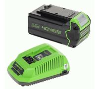 Greenworks 40V 4.0Ah Battery & 2A Charger Kit