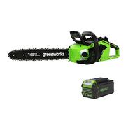 Greenworks 40V 40cm 1.8kW Brushless Chainsaw with 4.0Ah Battery & 2A Charger