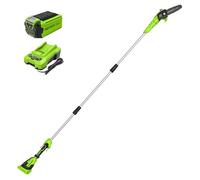 Greenworks 40V 8-Inch Cordless Polesaw, 2.0Ah Battery and Charger Included PS40B210