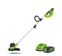 Greenworks G40LTK2 Cordless 40v Front Mount Line Trimmer 33cm/13in with Battery