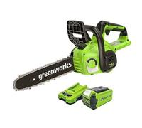 Greenworks G40CS30II 40v Cordless Chainsaw 300mm 1 x 2ah Li-ion Charger