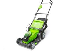 Greenworks G40LM41 Push lawn mower Battery Black, Green