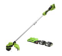 Greenworks 48V (2 X 24V) Line Trimmer with 2 x 24V 2Ah Batteries and charger