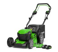 Greenworks 48V 46cm Cordless Brushless Self Propelled Lawnmower (2 x 4Ah batteries & charger)