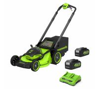 Greenworks 48v 46cm Cordless Brushless Self Propelled Lawnmower Kit