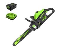 Greenworks - 60V, 16" Brushless Cordless Chainsaw, 2.5Ah Battery and Charger Included