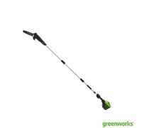 Greenworks 60V 25Cm Pole Trimmer Cordless Pole Saw Tool Only, 10In Bar, Tool-Free Tensioning, Auto Oiler, Battery Not Included