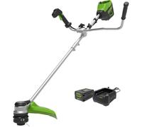 Greenworks 60V 40cm Cordless Bike Handle Brushcutter and Line Trimmer Kit