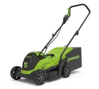 Greenworks 24V 33cm Cordless Brushless Lawnmower (Tool Only), Green