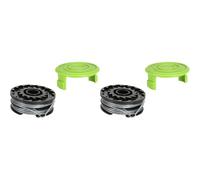 Greenworks Double Thread Spool 2mm Diameter 6m with Protective Cover for 40V Lawn Trimmers G40LT G40LTK2 G40LTK2x Series, 4+6e (Pack of 2)