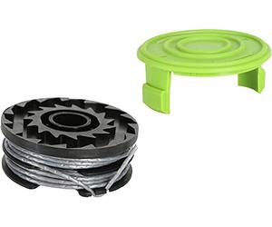 Greenworks Double Thread Spool 2mm Diameter 6m with Protective Cover for 40V Lawn Trimmers G40LT G40LTK2 G40LTK2x Series, 4+6e