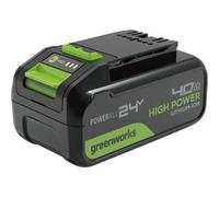 Greenworks 24 V 4Ah Battery High Power Rechargeable Lithium-Ion Battery Compatible With All Devices of the 24 V Greenworks Tools Series-G24B4HP1100