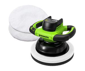 Greenworks G24BU10 Cordless Polisher Buffer Car Polisher, Variable Speed 0-2800rpm, 25cm Deck Size, WITHOUT 24V Battery & Charger