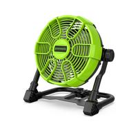 Greenworks G24FAN Cordless Hybrid Fan with Hanging Hook, 25.4cm Fan Diameter, 2600rpm, 5 Speed Settings, 360° Rotating Head, AC Power Cable Compatible, WITHOUT 24V Battery & Charger, 3 Year Guarantee
