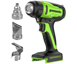 Greenworks G24HG Cordless Heat Gun Hot Air Gun, Fast Heat-Up in 9 Seconds, 6CFM, 2 Fan Speeds, WITHOUT 24V Battery & Charger