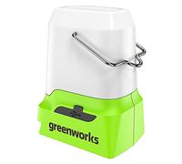 Greenworks G24LA500 Lantern and Camping Light with Hanging Hook, 500 Lumens, 3 Brightness Settings, USB & Type C Outlets WITHOUT 24V Battery & Charger, 3 Year Guarantee