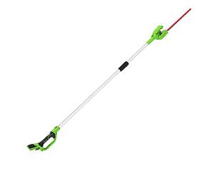 Greenworks G24PH51 Cordless Pole Hedge Trimmer with Split Shaft, 51cm Dual Action Blades, Blade Cuts Up to 18mm, 125 Degree Head Pivot, 1500spm WITHOUT 24V Battery & Charger, 3 Year Guarantee