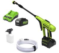 Greenworks G24PW 24v Cordlesss Hand Held Low Pressure Washer 1 x 2ah Li-ion Battery Charger
