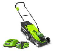 Greenworks G40LM35 Push lawn mower Battery Black, Green