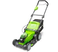 Greenworks G40LM41 Push lawn mower Battery Black, Green