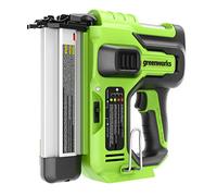 Greenworks GD24BN Cordless Brad Nailer, 110 Nail Capacity, 110pcs/min for 20-50mm 18GA Nails WITHOUT 24V Battery & Charger, 3 Year Guarantee