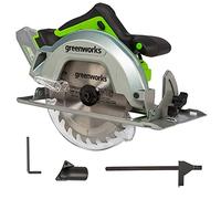 Greenworks GD24KS Cordless Circular Saw, 4500RPM, 185cm Blade, 64mm Cutting Depth, 3 Year Guarantee