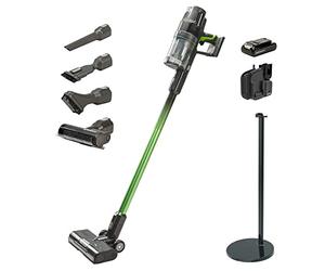 Greenworks GD24SVK4S Cordless Vacuum Cleaner, High Power Suction, 45 Minutes Run Time, Pet Hair Tool, 3 Levels of Power, 24V 4Ah Battery and Stand Super Charger, 3 Year Guarantee