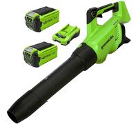 Greenworks GD40ABII 40v Cordless Axial Leaf Blower 1 x 2ah Li-ion Charger