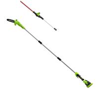 Greenworks GD40PSH 40v Cordless Brushless Pole Tree Pruner and Hedge Trimmer No Batteries No Battery Charger