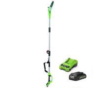 Greenworks GWG24PS20K2 24V 20cm (8") Cordless Polesaw with 1 x 2.0Ah Battery & Charger