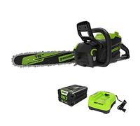 Greenworks Pro CS80L2512 Brushless Chainsaw, 2.5Ah Battery and Charger Included