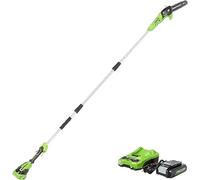 Greenworks PS24B210 8-Inch 24V Cordless Pole Saw, 2Ah Battery