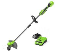 Greenworks ST24L 24v Cordless Grass Trimmer 330mm 1 x 4ah Li-ion Battery Charger