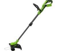 Greenworks 40V Cordless Strimmer Lawn Edger With Wheel For Small To Medium Gardens, 33cm Cutting Width, Autofeed 1.65mm Nylon Line, WITHOUT 40V Battery & Charger, 3 Year Guarantee G40LT33