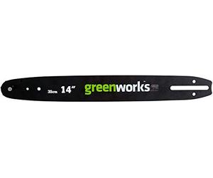Greenworks sword for chainsaw (35cm guide bar suitable for chainsaw G40CS15 of the 40 Volt Greenworks series)