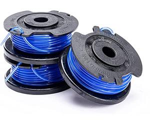 Greenworks Tools Single Cord Spool for Lawn Trimmers (1.65 mm Cord Diameter 4.8 m Cord per Spool Suitable for 24 V Greenworks Series Lawn Trimmers 3 Pieces Included), blue