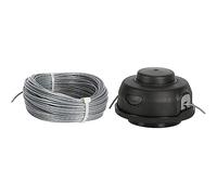 Greenworks Trimmer Line 2mm String Diameter 20m for String Trimmer GD40BC GD40BCB Series & Trimmer Head 2926507 for String Trimmer GD40BC GD40BCB Series